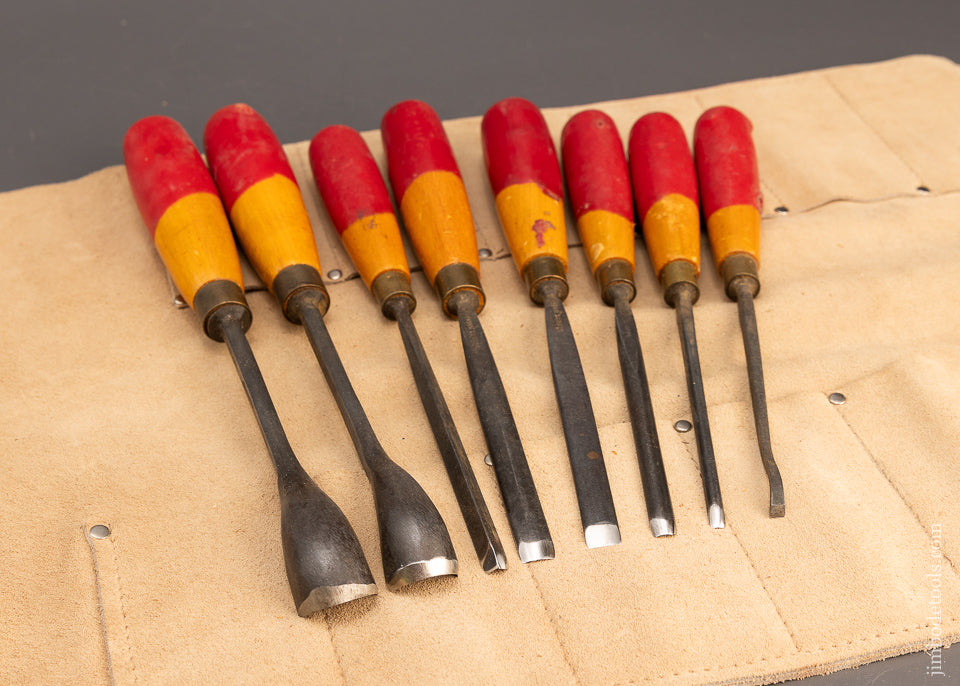 Mint Set of 8 ADDIS Carving Chisels Gouges - 116692