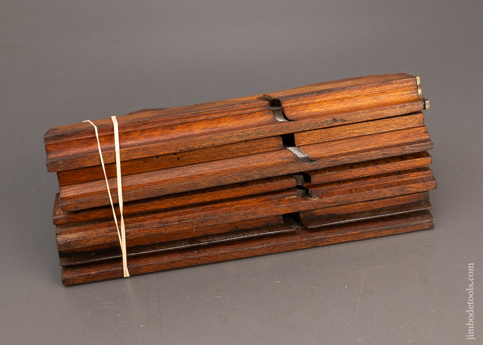 Excellent Set of 4 Dutch Moulding Planes including a 1/2 Inch Tongue & Groove Set, Chamfer Plane & a Bead - 116698