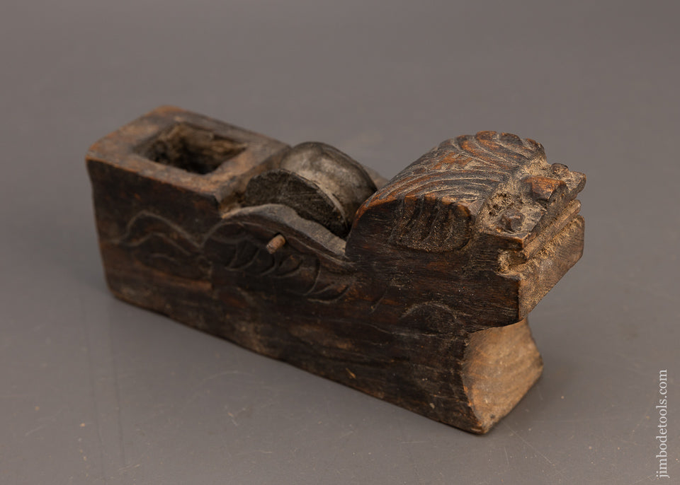 Carved Foo Dog Japanese Ink Line - 116723