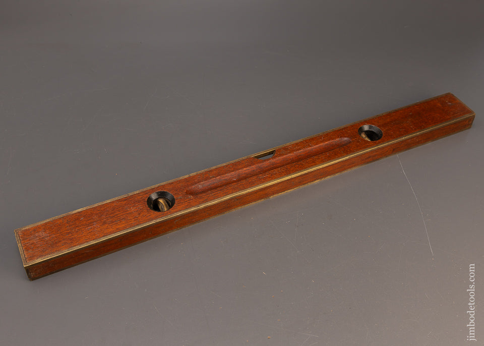 SWEETHEART STANLEY No. 93 Brass Bound Mahogany Level 24 Inch with Decal - 116755