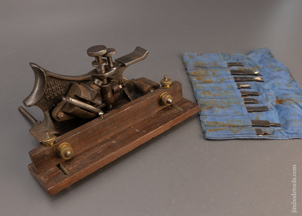 HOWKIN’S PATENT Plow Plane with 10 Cutters - 116757