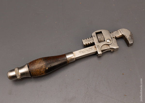 Fancy 6 Inch STILLSON Wrench with Hidden Screwdriver in Handle Extra Fine - 116758