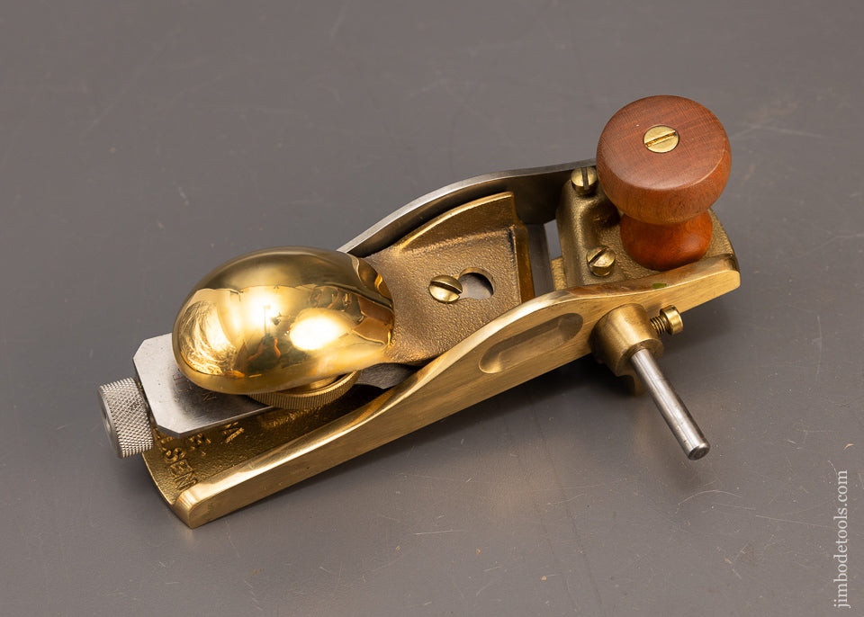 Long-Ago Discontinued Left-Handed LIE NIELSEN No. 140 Skew Block Plane Bronze Mint in Box - 116781