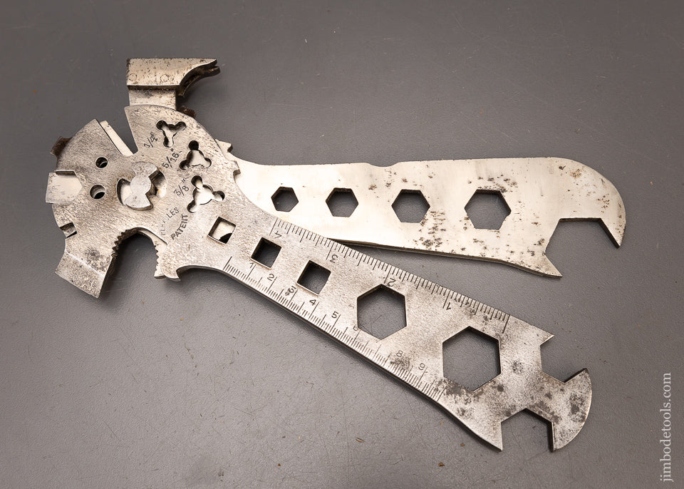 Rare! HERKULES Patent Axe Wrench Hammer and Combination Tool - 116793