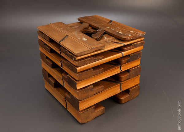 Complete Set of 18 Hollow & Round Moulding Planes by HIELDS NOTTINGHAM - 116802