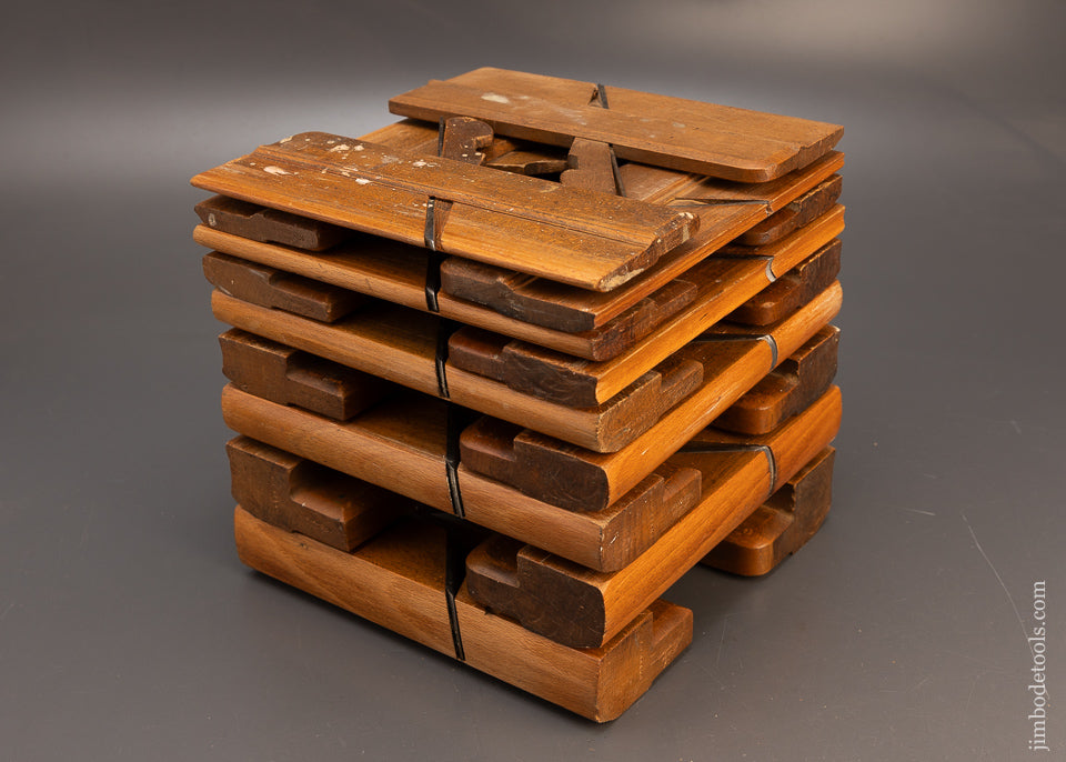 Complete Set of 18 Hollow & Round Moulding Planes by HIELDS NOTTINGHAM - 116802