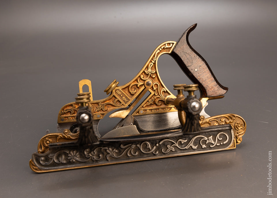 Fantastic Ornate STANLEY MILLERS PATENT Gunmetal No. 42 Plow & Filletster Plane - 116814 - AS OF JUNE 26