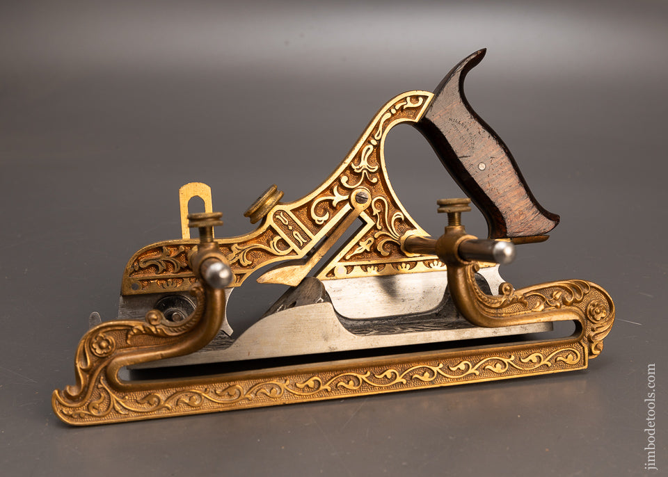 Fantastic Ornate STANLEY MILLERS PATENT Gunmetal No. 42 Plow & Filletster Plane - 116814 - AS OF JUNE 26
