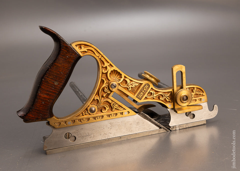 Fantastic Ornate STANLEY MILLERS PATENT Gunmetal No. 42 Plow & Filletster Plane - 116814 - AS OF JUNE 26
