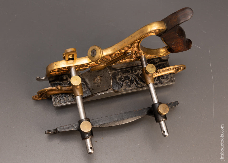 Fantastic Ornate STANLEY MILLERS PATENT Gunmetal No. 42 Plow & Filletster Plane - 116814 - AS OF JUNE 26