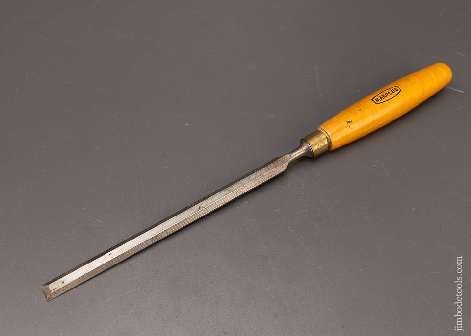 English Long, Thin Paring Chisel with Boxwood Handle 1/2 Inch MARPLES - 116829