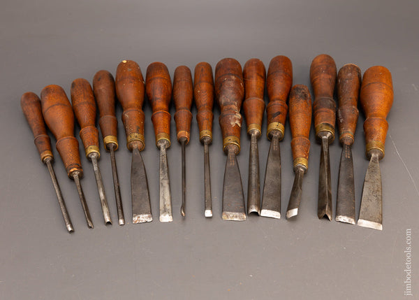 Excellent Set of 15 ADDIS Carving Chisels Gouges - 116832 – Jim Bode Tools