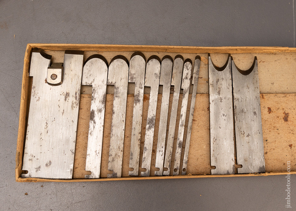 Rare 100% Complete Set of “SPECIAL” Cutters for STANLEY No. 45 Combination Plane - 116840 - AS OF JULY 1