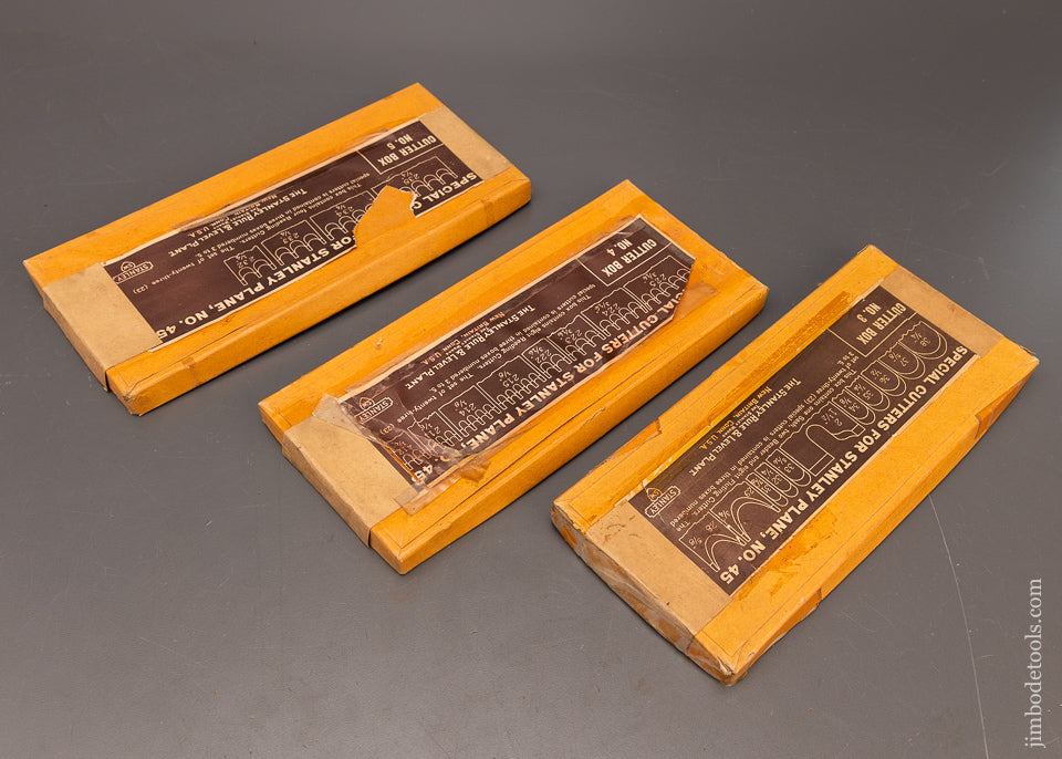 Rare 100% Complete Set of “SPECIAL” Cutters for STANLEY No. 45 Combination Plane - 116840 - AS OF JULY 1