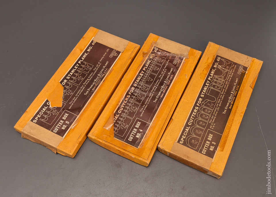 Rare 100% Complete Set of “SPECIAL” Cutters for STANLEY No. 45 Combination Plane - 116840 - AS OF JULY 1