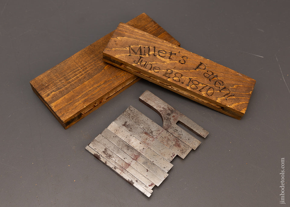 Set of 9 Plow Plane Irons for STANLEY No. 41-42-43 & 44 MILLERS PATENT Planes Original - 116844