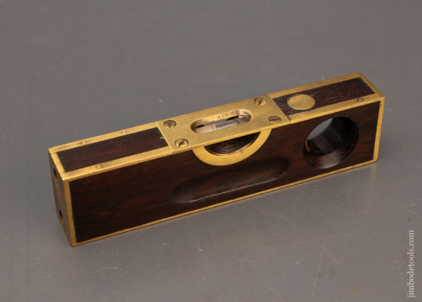 Fine 6 Inch STANLEY No. 98 Brass Bound Rosewood Level - 116847