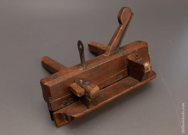 Very Rare 4 STAR **** B:WALTON IN+READING 18th Century Plow Plane - 116854
