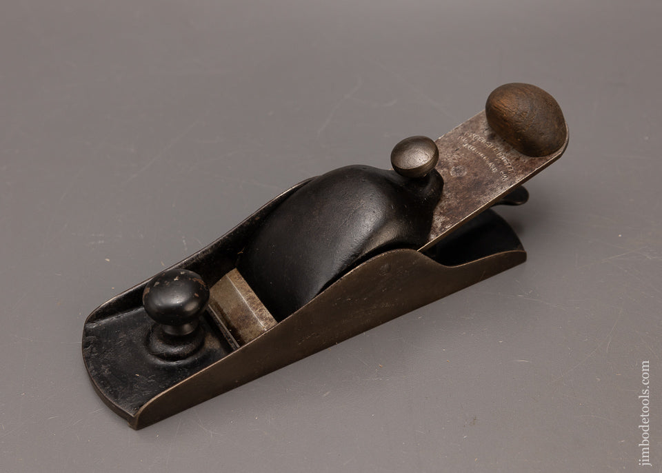 Extra Fine METALLIC PLANE CO. AUBURN, N.Y. Tail Handle Block Plane with Adjustable Mouth - 116868