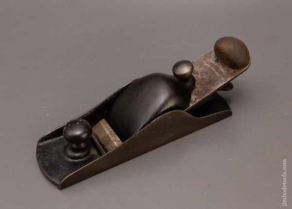 Extra Fine METALLIC PLANE CO. AUBURN, N.Y. Tail Handle Block Plane with Adjustable Mouth - 116868