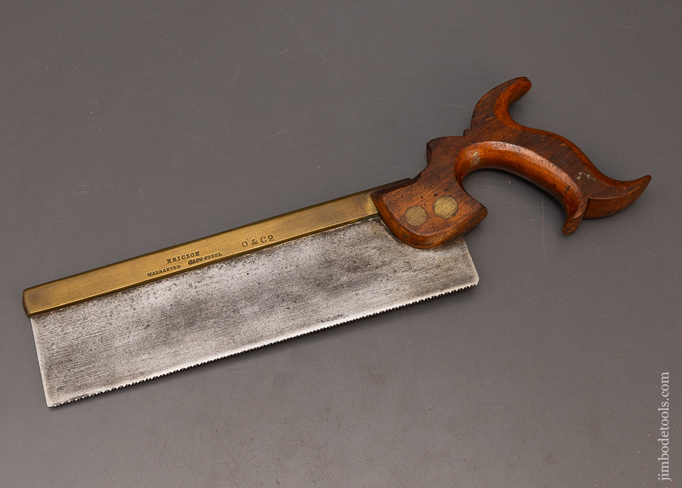 Extra Fine ERICSON O & CO. Brass Back Carcass Saw - 116885
