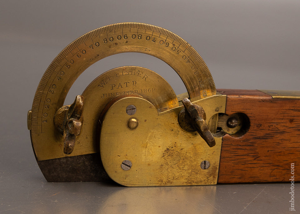 Rare & Fancy DISSTON & MORSS 12 Inch Rosewood Bevel & Combination Protractor - 116910 - AS OF JULY 17