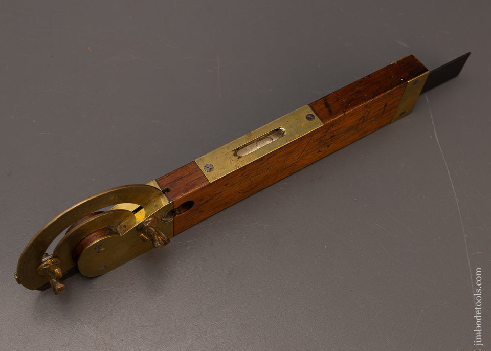 Rare & Fancy DISSTON & MORSS 12 Inch Rosewood Bevel & Combination Protractor - 116910 - AS OF JULY 17