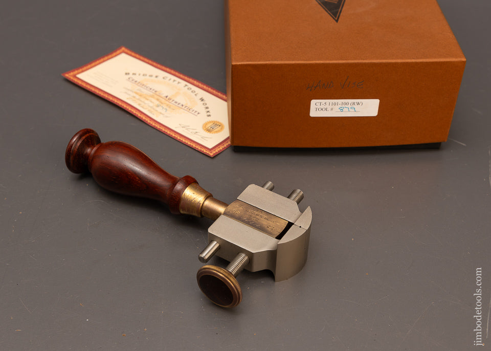 BRIDGE CITY TOOL WORKS Mint in Box CT-5 Rosewood Hand Vise -  116926