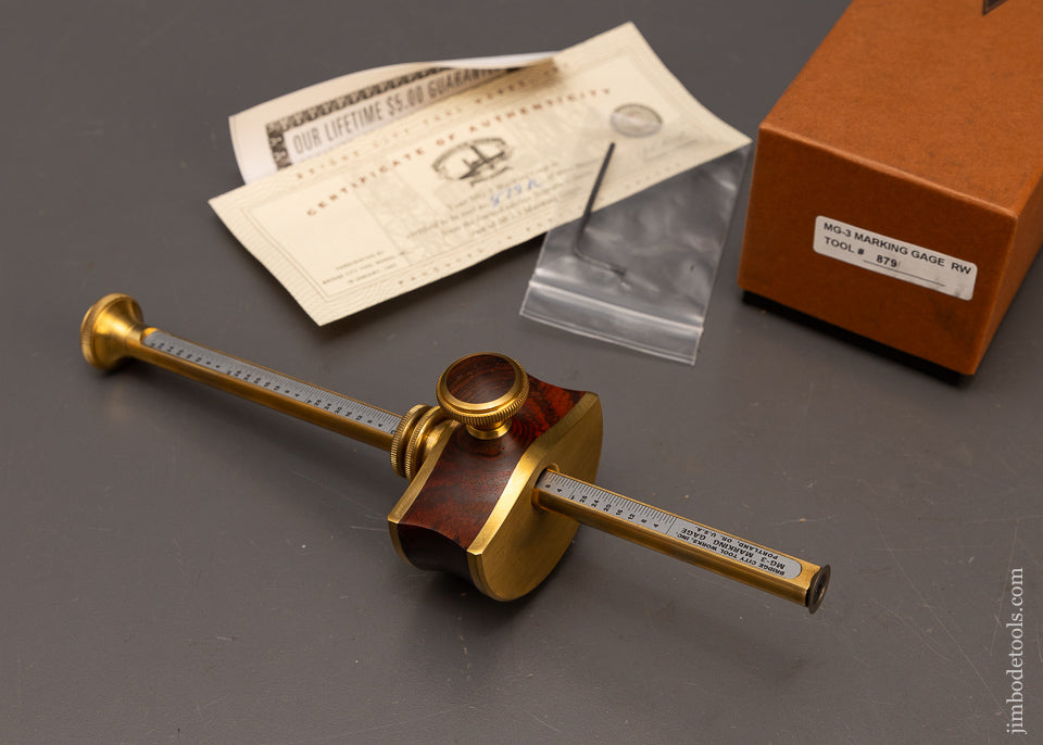 BRIDGE CITY TOOL WORKS Mint in Box MG-3 Marking Gauge Rosewood - 116931