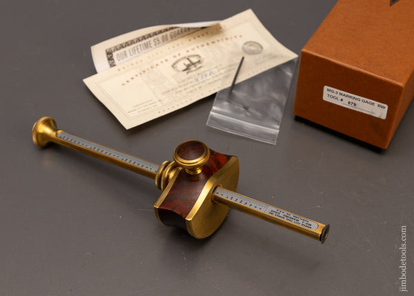 BRIDGE CITY TOOL WORKS Mint in Box MG-3 Marking Gauge Rosewood - 116931