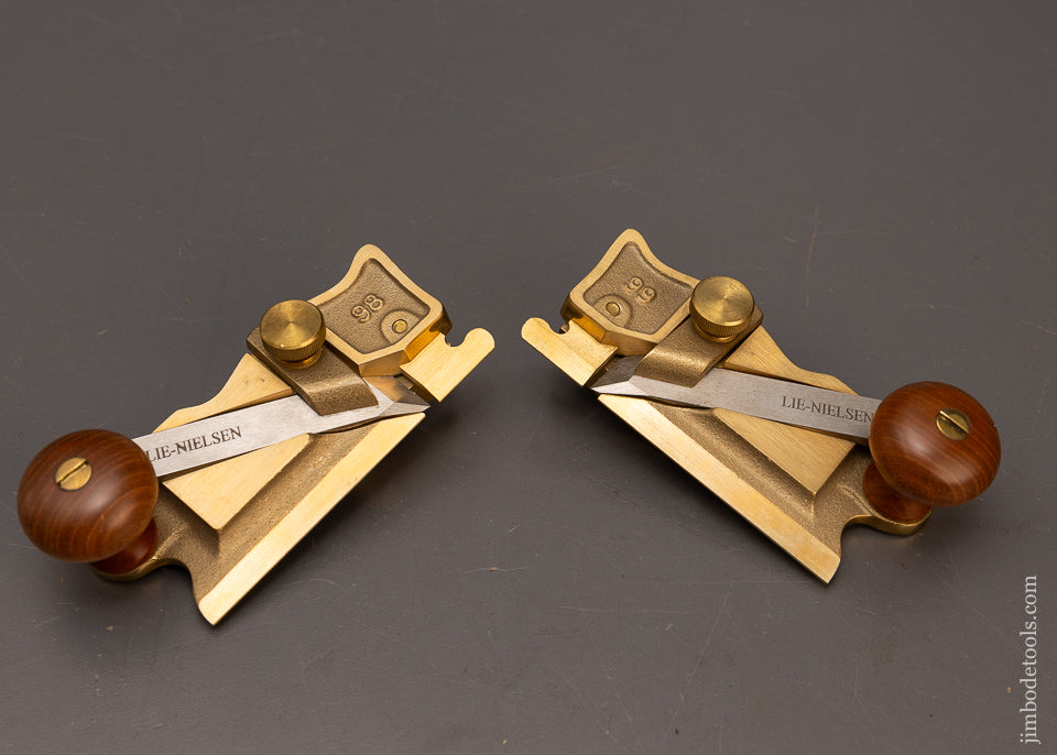 Discontinued LIE NIELSEN No. 98 & 99 Side Rabbet Planes Mint Unused -116965