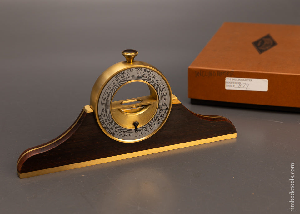 bridge-city-tool-works-ct-3-inclinometer-rosewood-mint-in-box-116969