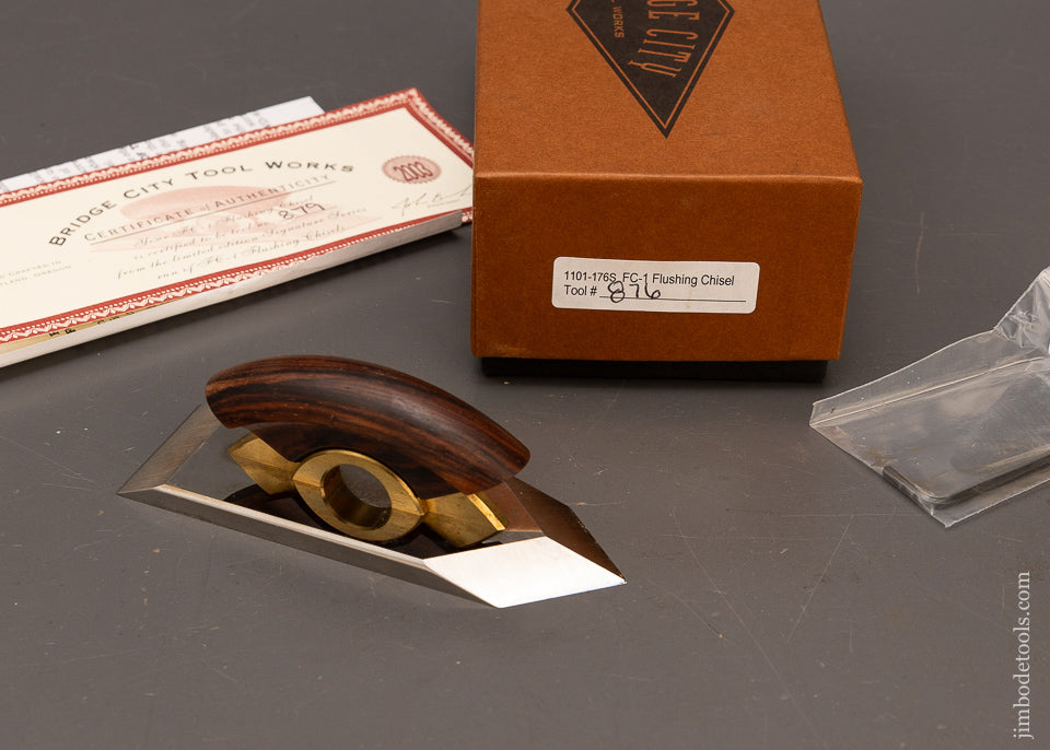BRIDGE CITY TOOL WORKS Mint in Box FC-1 Flush Chisel - 116972
