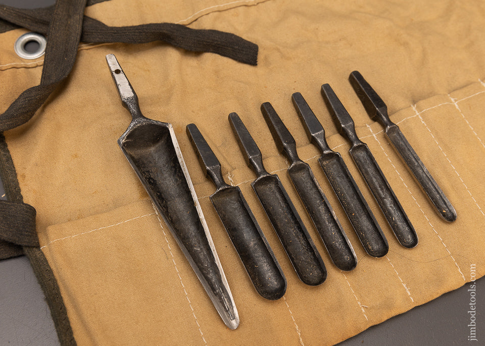 Fine Sharp Set of 7 Chair Maker’s Spoon Bits - 116989