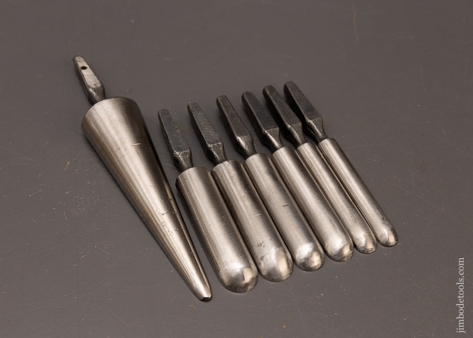 Fine Sharp Set of 7 Chair Maker’s Spoon Bits - 116989