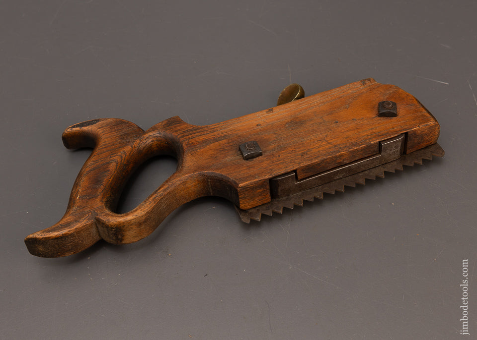 Remarkable-Brass-&-Oak-Kerfing-Saw-with-Adjustable-Depth-Stop-117006