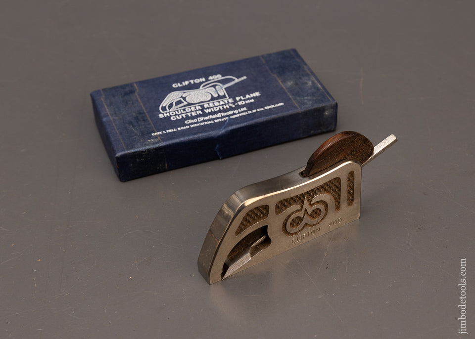 Mint in Box CLIFTON No. 400 Bullnose Shoulder Plane - 117011