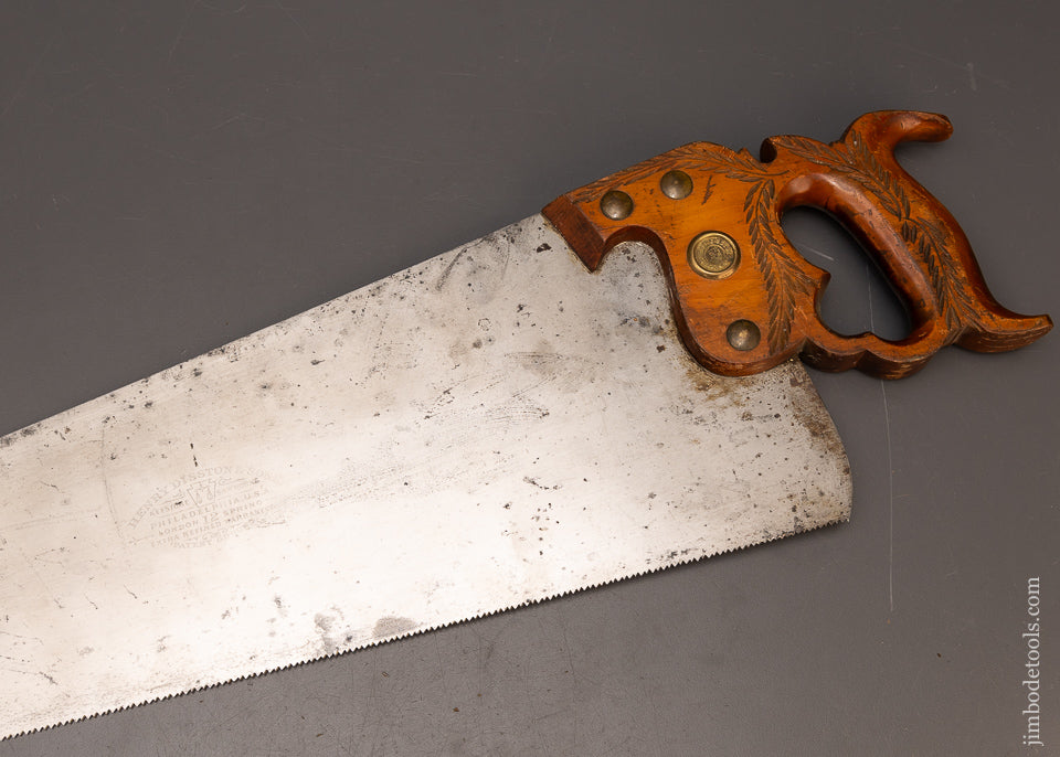 Phenomenal-DISSTON-No.-12-London-Spring-Full-Plate-Hand-Saw-117024