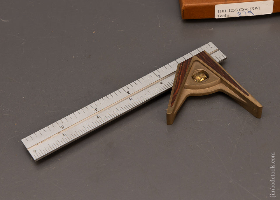 BRIDGE-CITY-TOOL-WORKS-CS-6-RW-Combination-Square-Mint-in-Box-117034