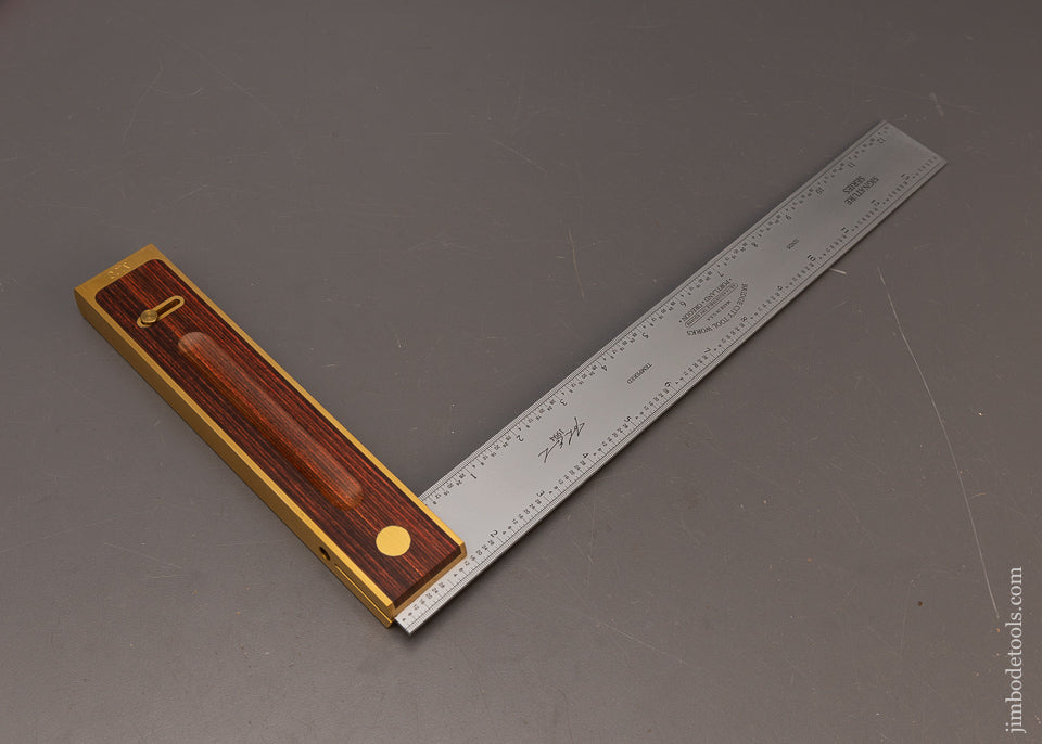 BRIDGE-CITY-TOOL-WORKS-AS-14-Adjustable-Try-Square-Mint-in-Box-117048