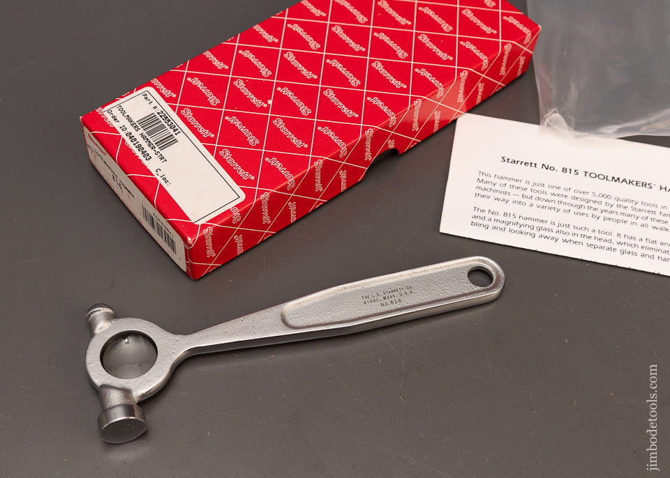 STARRETT-Toolmakers-Hammer-Mint-in-Box-117060