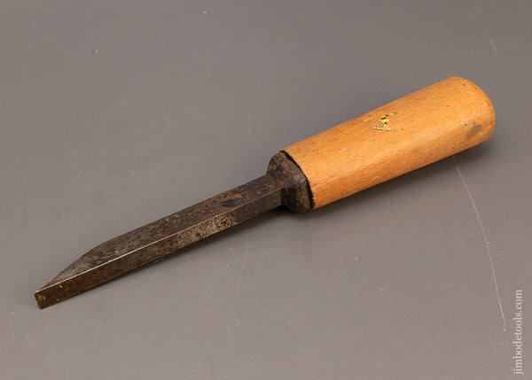THOS. TURTON SHEFFIELD Like New 1/2 x 12 1/2 Inch Pig Sticker Mortise Chisel Dated 1959-117090