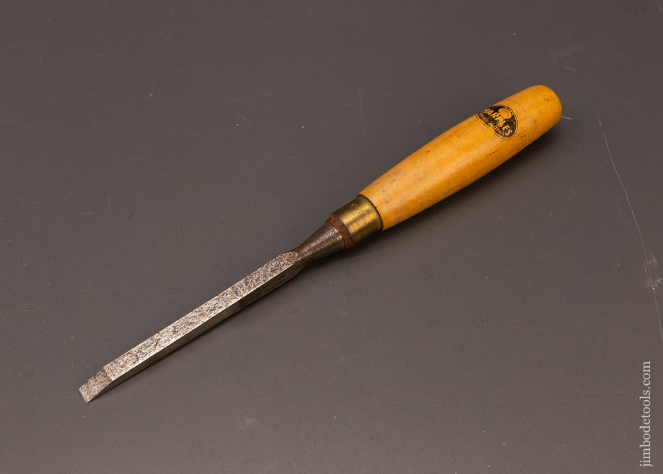 Extra-Fine-MARPLES-3/8-x-11-3/4-Inch-Boxwood-Handled-Mortise-Chisel-117106
