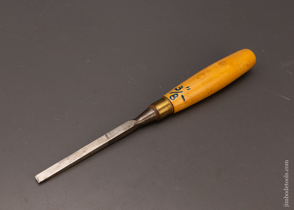 Extra-Fine-MARPLES-3/8-x-11-3/4-Inch-Boxwood-Handled-Mortise-Chisel-117106