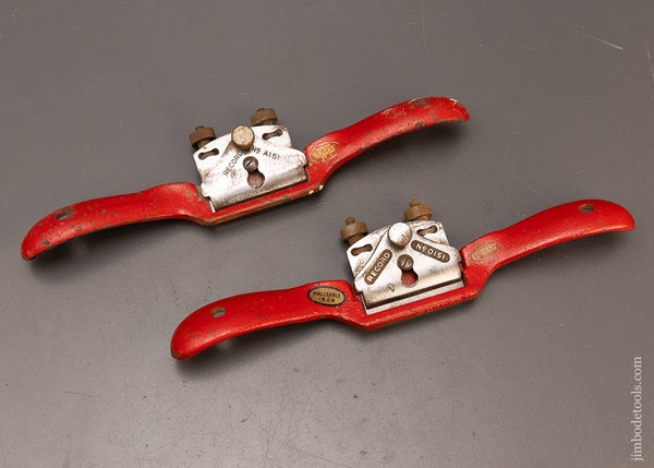 Fine Pair of RECORD Spoke Shaves 0151 & A151, Flat & Round Bottoms-117169
