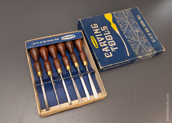 Near-Mint-in-Box-Set-of-6-MARPLES-Carving-Tools-117171