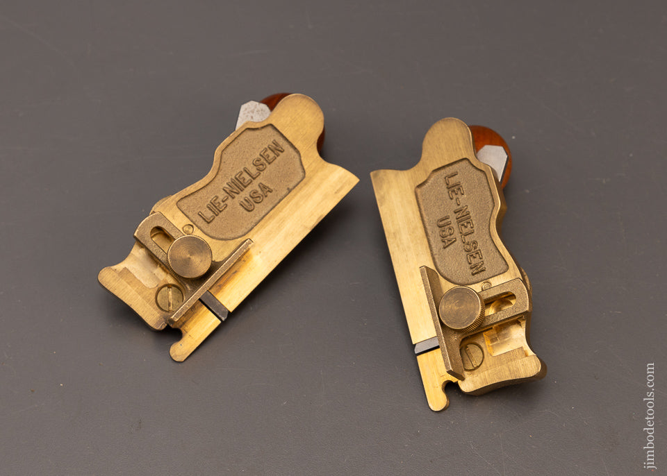 Discontinued-LIE-NIELSEN-No.-98-&-99-BRONZE-Side-Rabbet-Planes-Near-Mint-117218