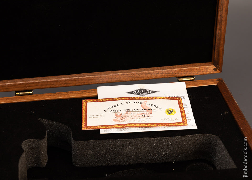 BRIDGE-CITY-TOOL-WORKS-CT-12-Limited-Edition-Dovetailed-Smooth-Plane-In-Presentation-Box-117226