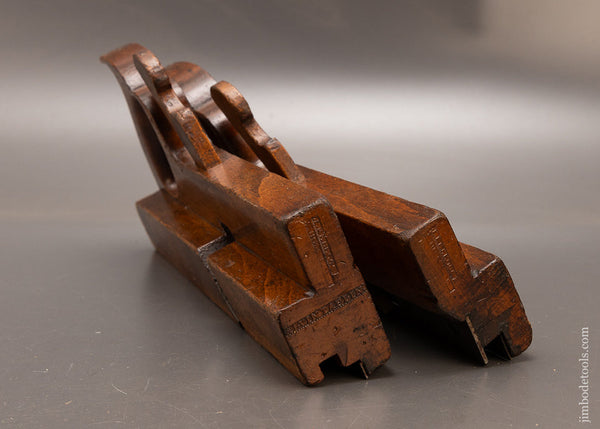 Fine-Pair-of-Handled-7/8-Inch-Tongue-&-Groove-Planes-by-J.-KELLOGG-117229