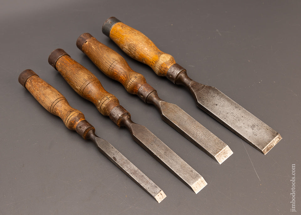 Fine-Set-of-4-SORBY-Heavy-Mortise-Chisels-117274